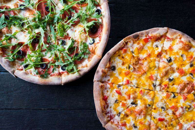 Pepperoni pizza with generous toppings